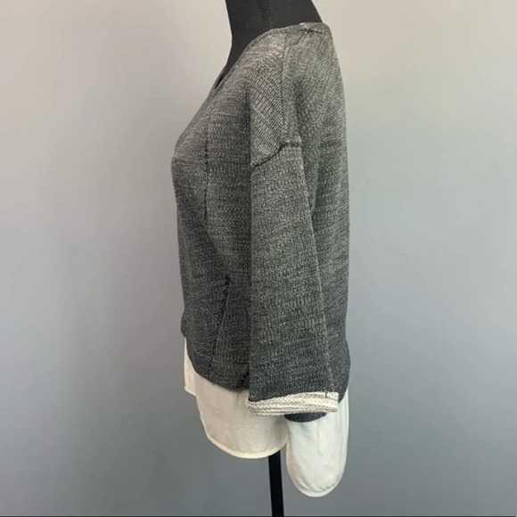 MNY MARC NEW YORK | Layered Shirt Tail Long Sleeve - Picture 3 of 7